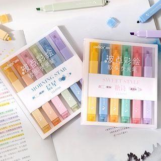 Set Of 6/12: Double-tip Highlighters