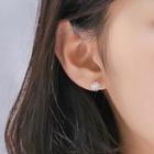 925 Sterling Silver Dandelion Stud Earring 1 Pair - 925 Silver - Earring - Dandelion - One Size