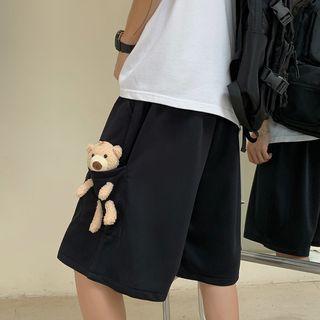 Bear Accent Sweat Shorts