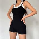 Mock Two Piece Spaghetti Strap Romper