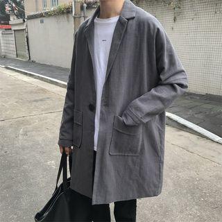 Loose-fit One-button Lapel Jacket