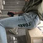 Slim-fit Letter Jeans