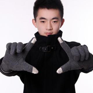 Belted Fleece-lined Gloves