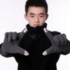 Belted Fleece-lined Gloves