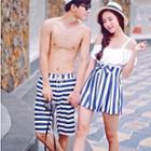 Couple Striped Swimsuit / Shorts