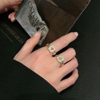 Mahjong Alloy Open Ring
