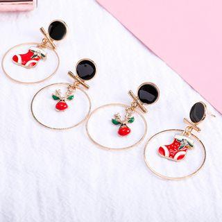 Christmas Dangle Hoop Earring (various Designs)
