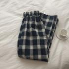 Gingham Loose Fit Pants
