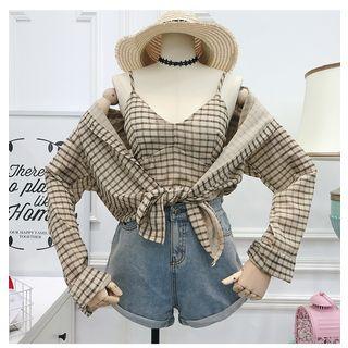 Camisole + Long-sleeved Shirt