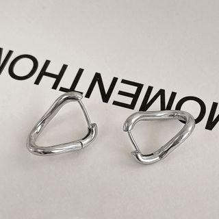 Irregular Alloy Earring 1 Pair - Eh1220 - Silver - One Size
