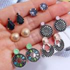 Set Of 6: Earring (various Designs) As Shown In Figure - One Size