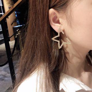 Rhinestone Star Earring E885 - One Size