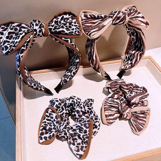 Zebra / Leopard Print Bow Headband