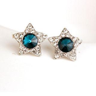 Jeweled Star Studs