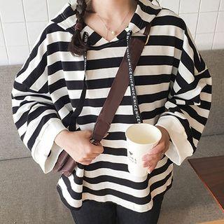 Stripe Hooded Sweatshirt