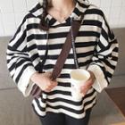 Stripe Hooded Sweatshirt