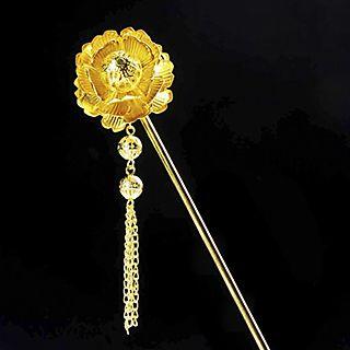 Flower Dangling Bridal Hair Pin
