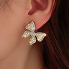 Butterfly Stud Earring 1 Pair - Drop Earring - Silver Pin - Butterfly - Silver - One Size