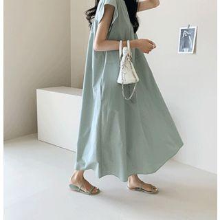 Cap-sleeve Maxi Dress