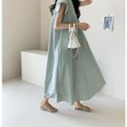 Cap-sleeve Maxi Dress