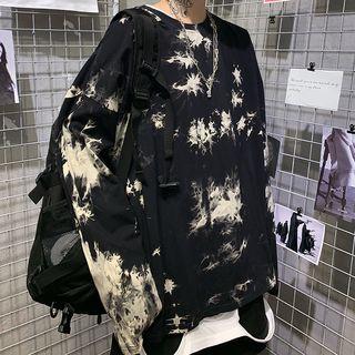 Dye Print Oversize Long-sleeve T-shirt