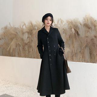 Double-breasted A-line Coat Dress