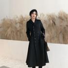 Double-breasted A-line Coat Dress