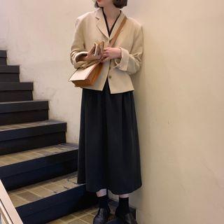 Short-sleeve Shirtdress / Blazer