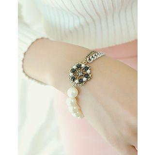 Pendant Faux-pearl Bracelet