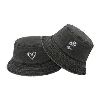 Embroidery Denim Bucket Hat (various Designs)