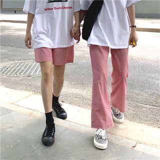 Checked Shorts/ Wide Leg Pants