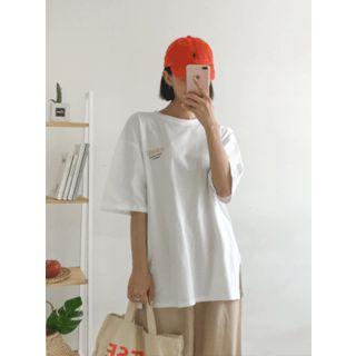Remember Printing Cotton T-shirt