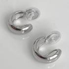 Hoop Cuff Earring 1 Pair - Silver - One Size