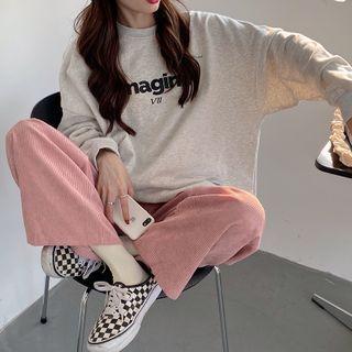 Lettering Sweatshirt / Pants