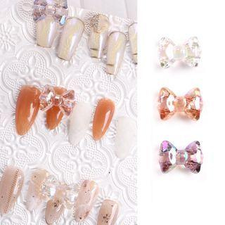 Faux Crystal Bow Nail Art Decoration