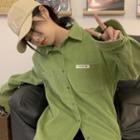 Corduroy Shirt Green - One Size