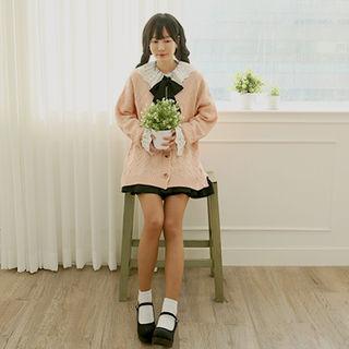 Pastel-color Knit Cardigan