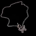 Stainless Steel Butterfly Pendant Necklace As Shown In Figure - One Size