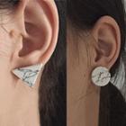 Geometric Marble Earring