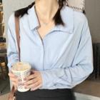 Open-back Collared Blouse