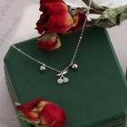 Cherry Pendant Sterling Silver Necklace 1 Pr - Silver - One Size