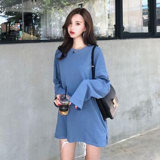 (10 Colors) Plain Long T-shirt