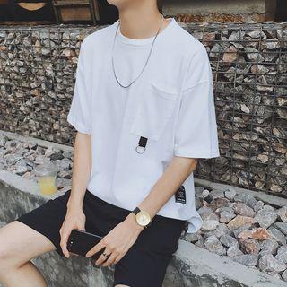 Asymmetric Elbow-sleeve T-shirt