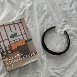 Tweed Hair Band Black - One Size