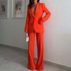Plain Blazer / Bootcut Dress Pants