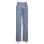 Heart Patch Straight Leg Jeans