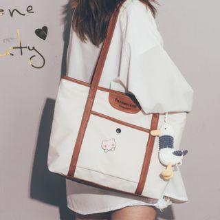 Lettering Crossbody Bag Tote Bag / Bag Charm / Set