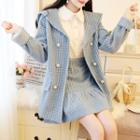 Set: Double Breasted Coat + Skirt