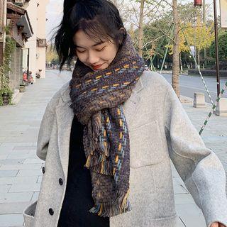 Fringed Scarf As Shown In Figure - One Size