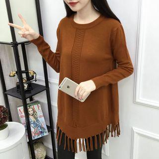 Tasseled Knit Pullover